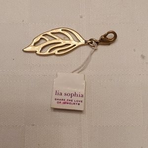 Lia Sophia Gold Leaf Charm- NWT